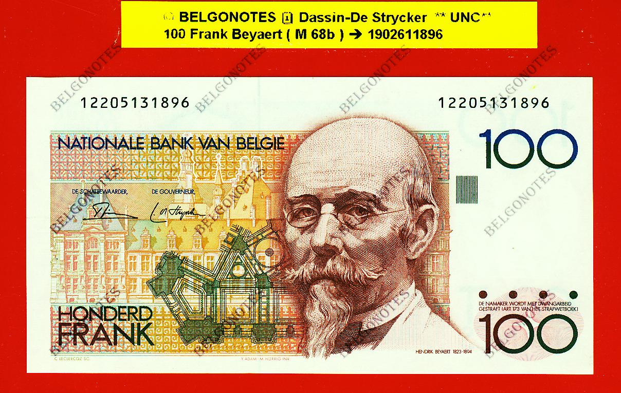 100 Frank Type Beyaert **UNC** Dassin-De Strycker * Lot 1902611896