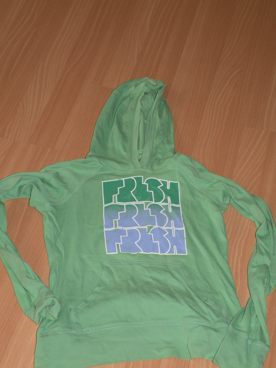 Grasgroene sweatshirt met kap van ONLY Medium  