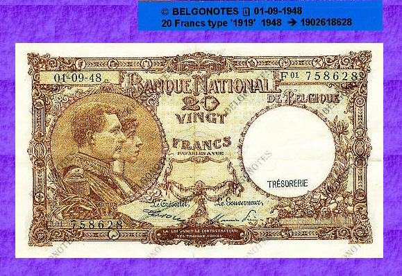 20 Francs Type '1919' 01-09-1948*Lot 1902618628