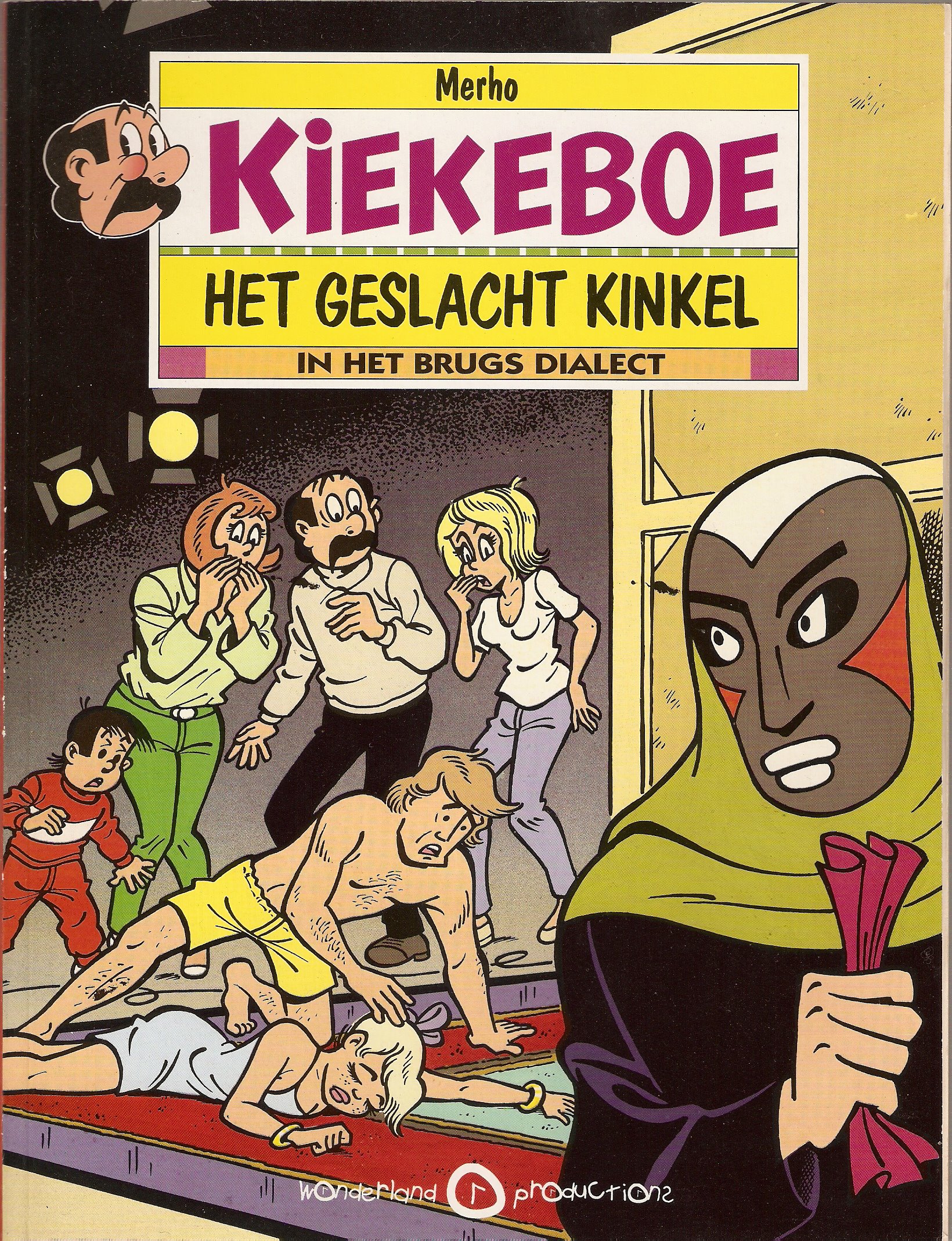 2 strips Kiekeboe in het brugs dialect.