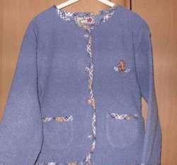 Blauw vestje (maat 104)