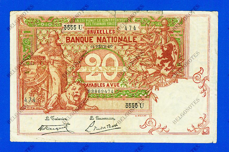 20 Francs Type Vermiljoen 1920 * Lot 1902611474