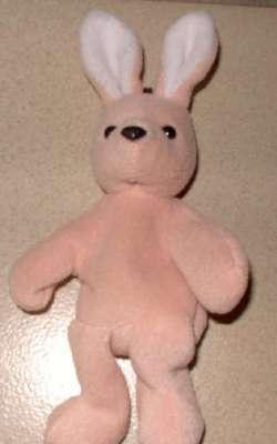 Roos konijntje (16 cm.)