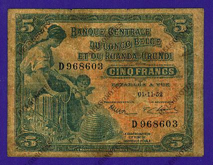 5 Francs  01-11-1952 * Lot 2410598603