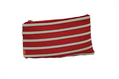 Zipit Clutch Rood + Zilver
