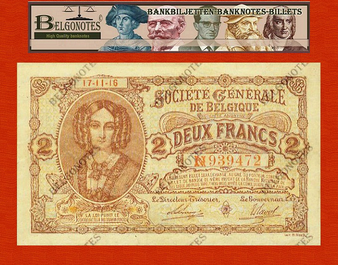 2 Francs Société Generale 1916 **UNC**Lot 1902619472