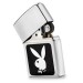 Foto 1 van stijlvolle zippo in chroom van playboy komt in originele cadeau verpakking te koop nieuw