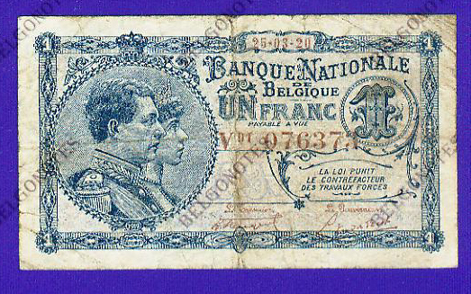 1 Franc Type Nat. reeks 1920*Lot 1902616373