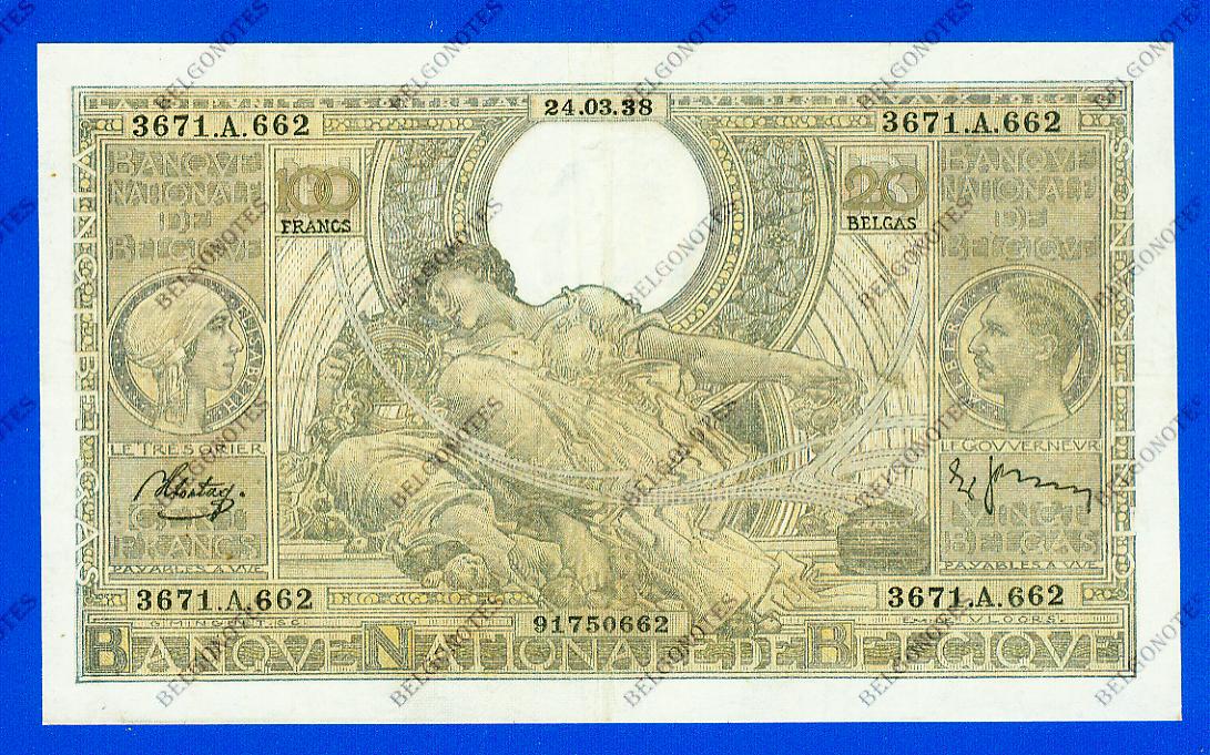 100 Francs Type Vloors 1938 * Lot 1902610662