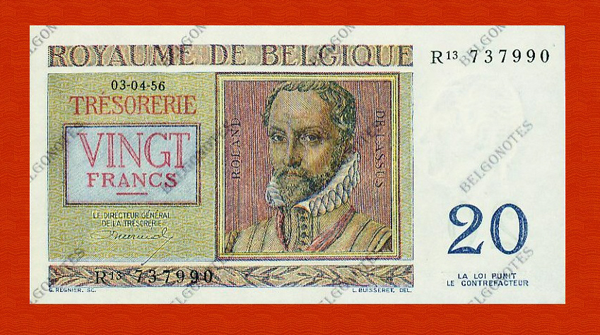 20 Francs Type Regnier **UNC**1956** Lot 1902617990