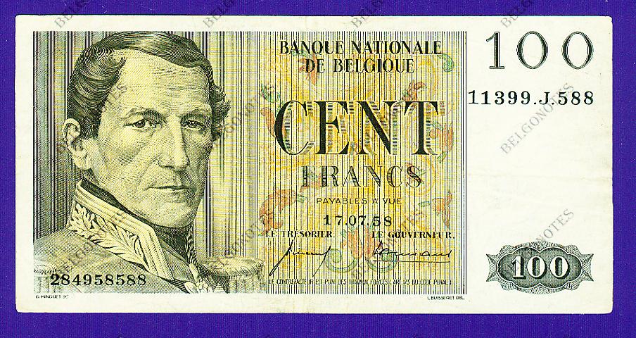 100 Francs Type Eeuwfeest*1958*Lot 1902618588