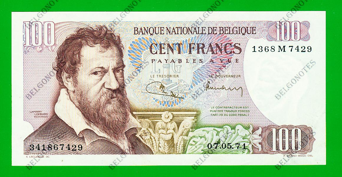 100 Francs Type Lombard 1971 **AUNC** Lot 1902617429