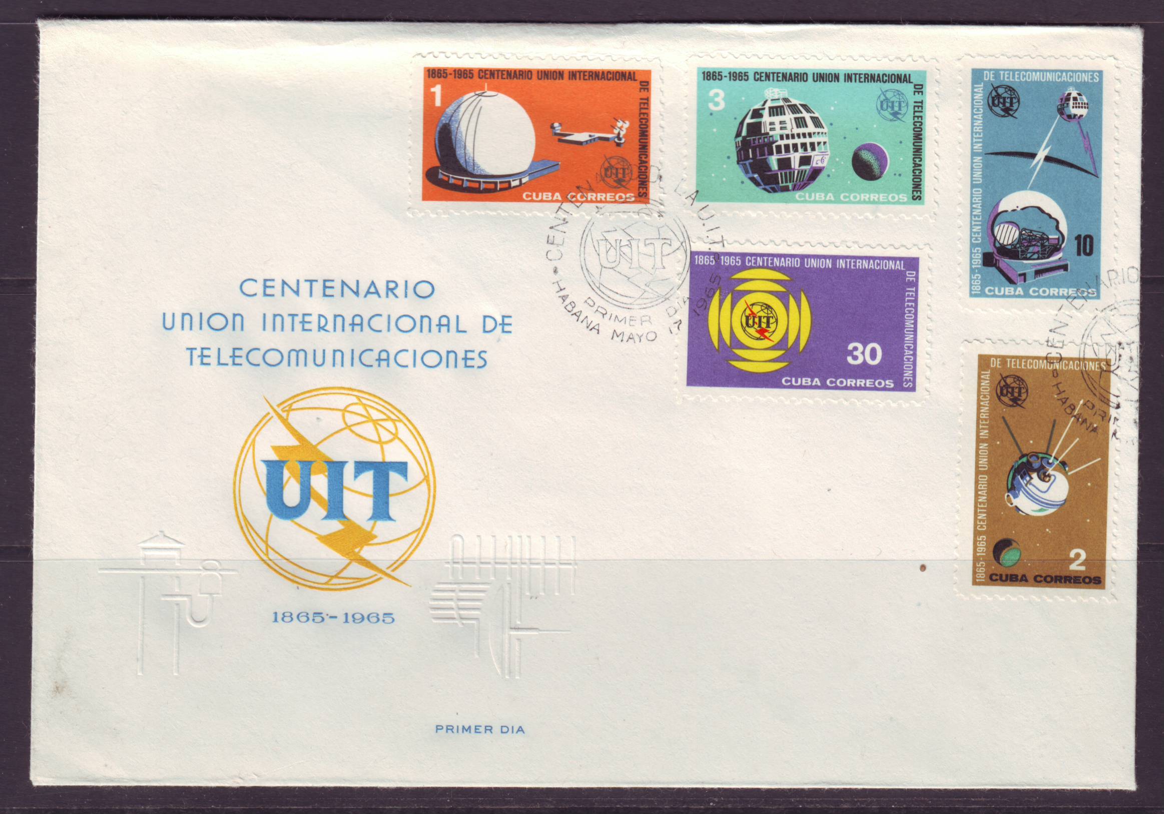 Ruimtevaart FDC72 Cuba 